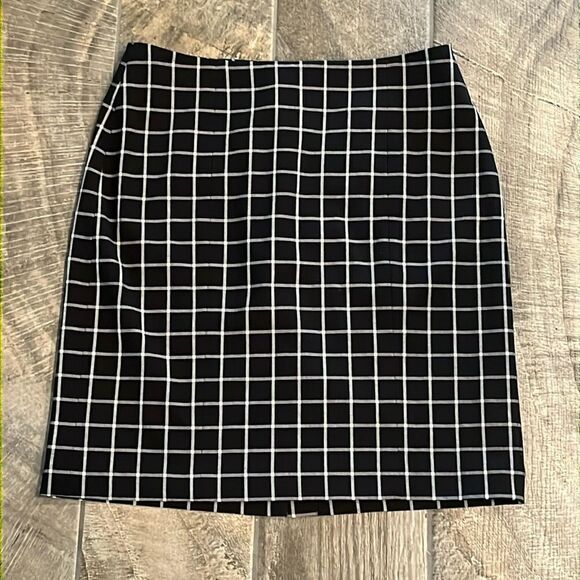 Michael Michael Kors black & white plaid skirt - Picture 1 of 2